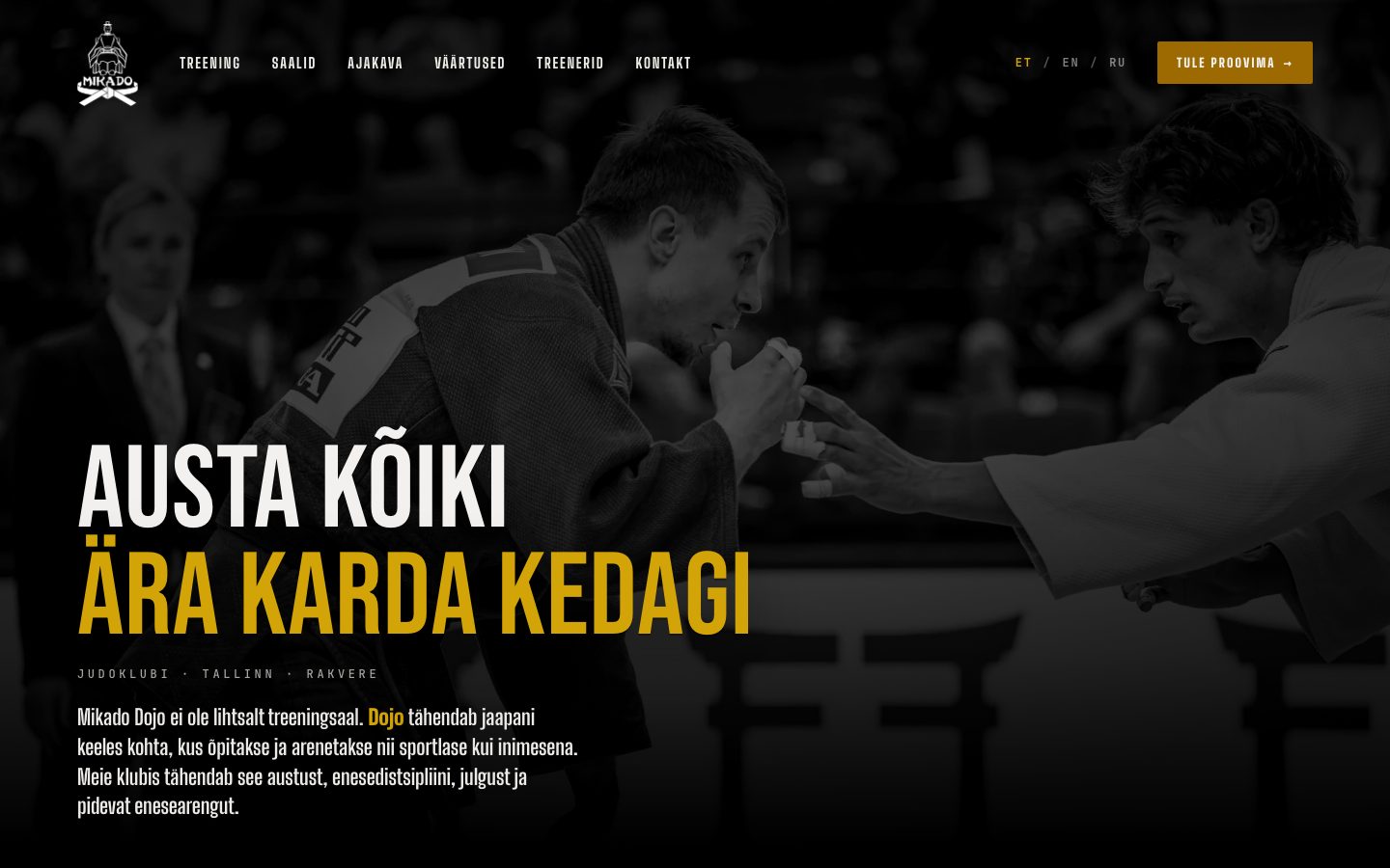 Mikado Dojo — koduleht